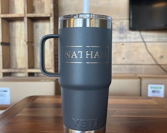 10oz, 12oz, 14oz, 16oz, 18oz, 20oz, 26oz, 30oz, 36oz, 64oz & Gallon Jugs,  Custom Engraved YETI, Insulated Tumblers, Personalized Drinkware