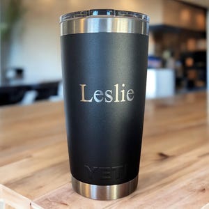 Personalized Laser Engraved Authentic Yeti 20 oz Tumbler