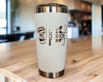 Personalized YETI Tumbler: Teacher Appreciation Gift, Custom Engraved 20oz/30oz Rambler