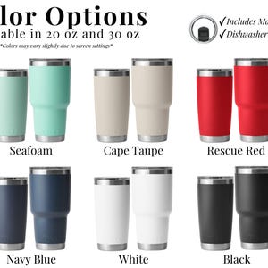 Color Options Available in 20 oz and 30 oz