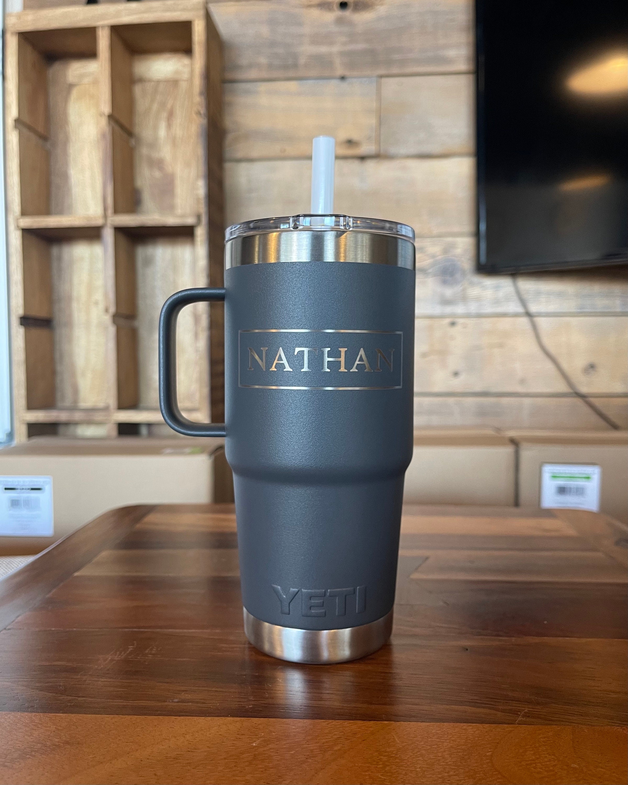 Branded YETI® Rambler 20 oz Travel Mug  Order YETI® 20 oz Rambler with  Handle - iPromo