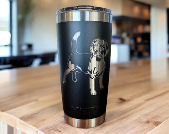 Beagle Dog YETI Tumbler, Laser Engraved (20oz or 30oz)