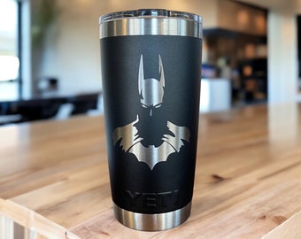 Yeti Laser Engraved Authentic Tumbler - THE DARK KNIGHT