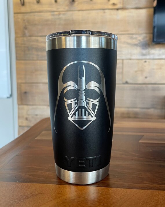 Yeti Laser Engraved Authentic Tumbler DARTH VADER 