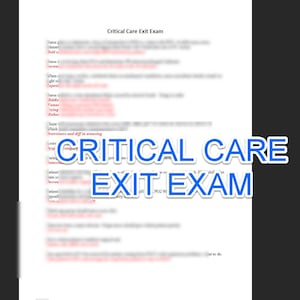 Studiegids voor het afsluitend examen Intensive Care 2026 - 10 pagina's met alles wat je moet weten!