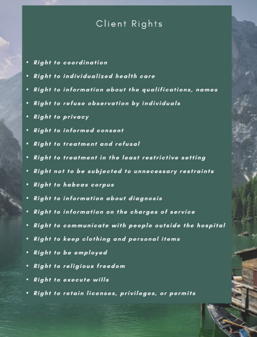 2024 Beautiful Nursing Client Rights for Nclex-pn and Nclex-rn - What ...