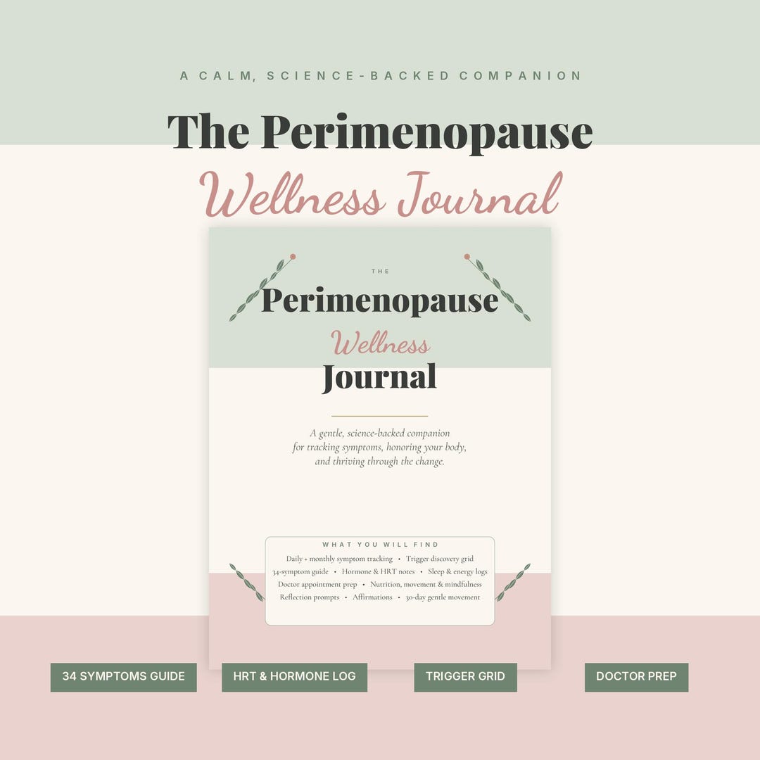Perimenopause Journal Printable PDF | Menopause Symptom Tracker ...