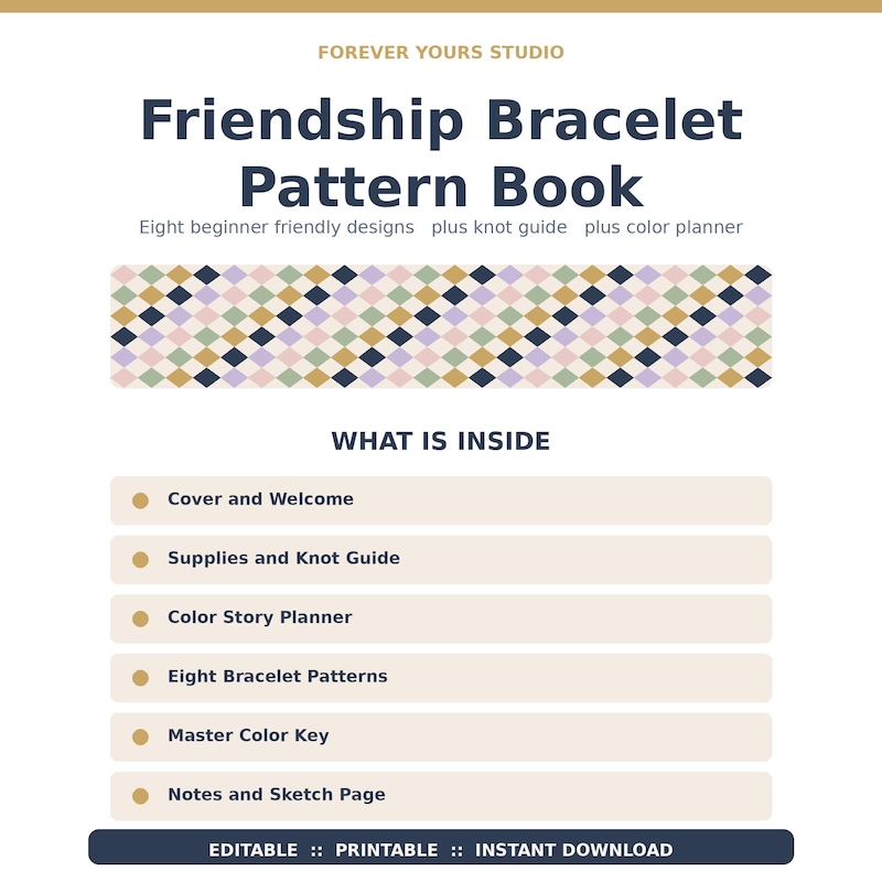 String Bracelet Pattern Book Bracelet Book Patterns - Etsy
