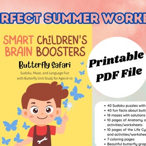 Fun, Educational Children&#39;s Brain Game Bundle | Printable | Interactive Learning Activities for Kids | Brain Teasers, Puzzles, Mazes, Games