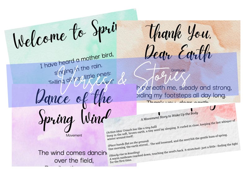 Waldorf Spring Bundle – Nature Study, Crafts, Verses (grades 1–3 ...