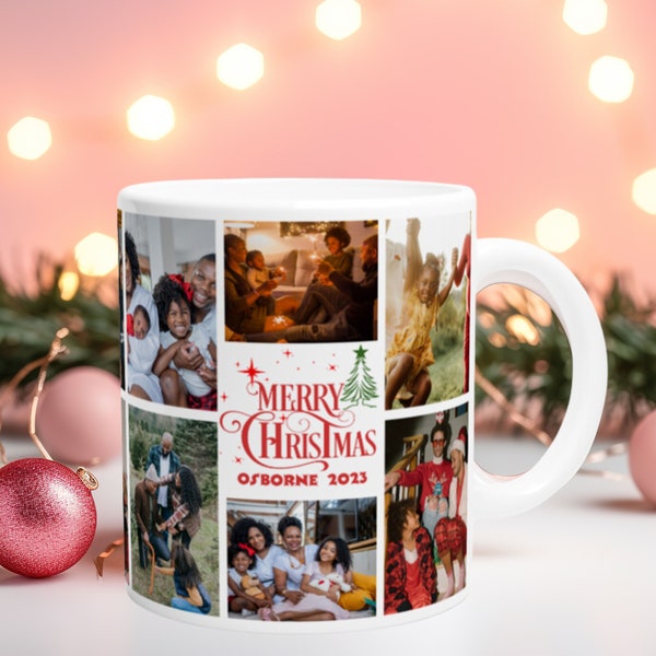 Personalized Christmas Mug, Photo Mugs, Christmas Gifts, Family Photo Mug, Custom Christmas Mug, Christmas Coffee Mugs