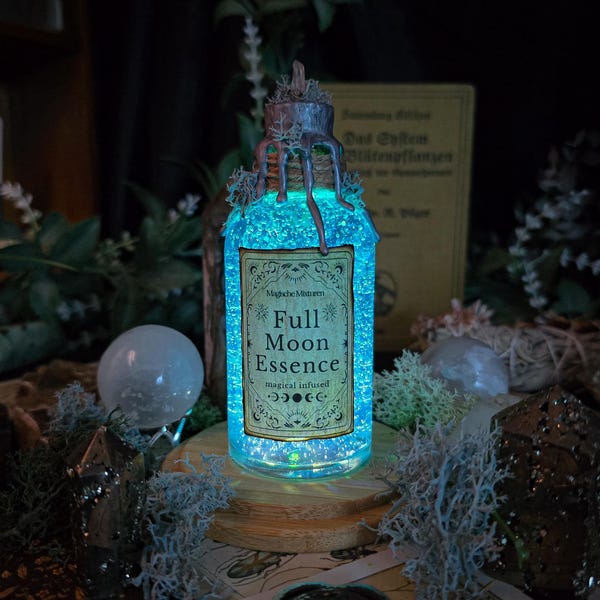 Full Moon Essence | inklusive Beleuchtung | Magisch | Zaubertrank fest | Magische Mixturen | Magic Potion | Potionbottle | Witch | LARP