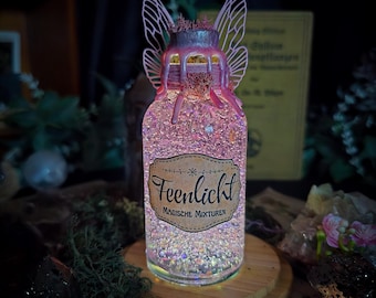 The Original | Fairy Light with Wings | Fairy | Fairy | Magical Mixtures | Spells | Glitter | Pink | Magic Potion | Lamp |