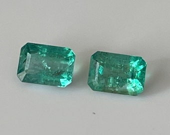 38.00Cts Translucent Natural Colombian Emerald Green Loose Mineral Rough 