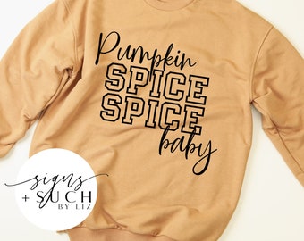 Pumpkin Spice Baby SVG: Herbst Vibes Design (Digitaler Download)