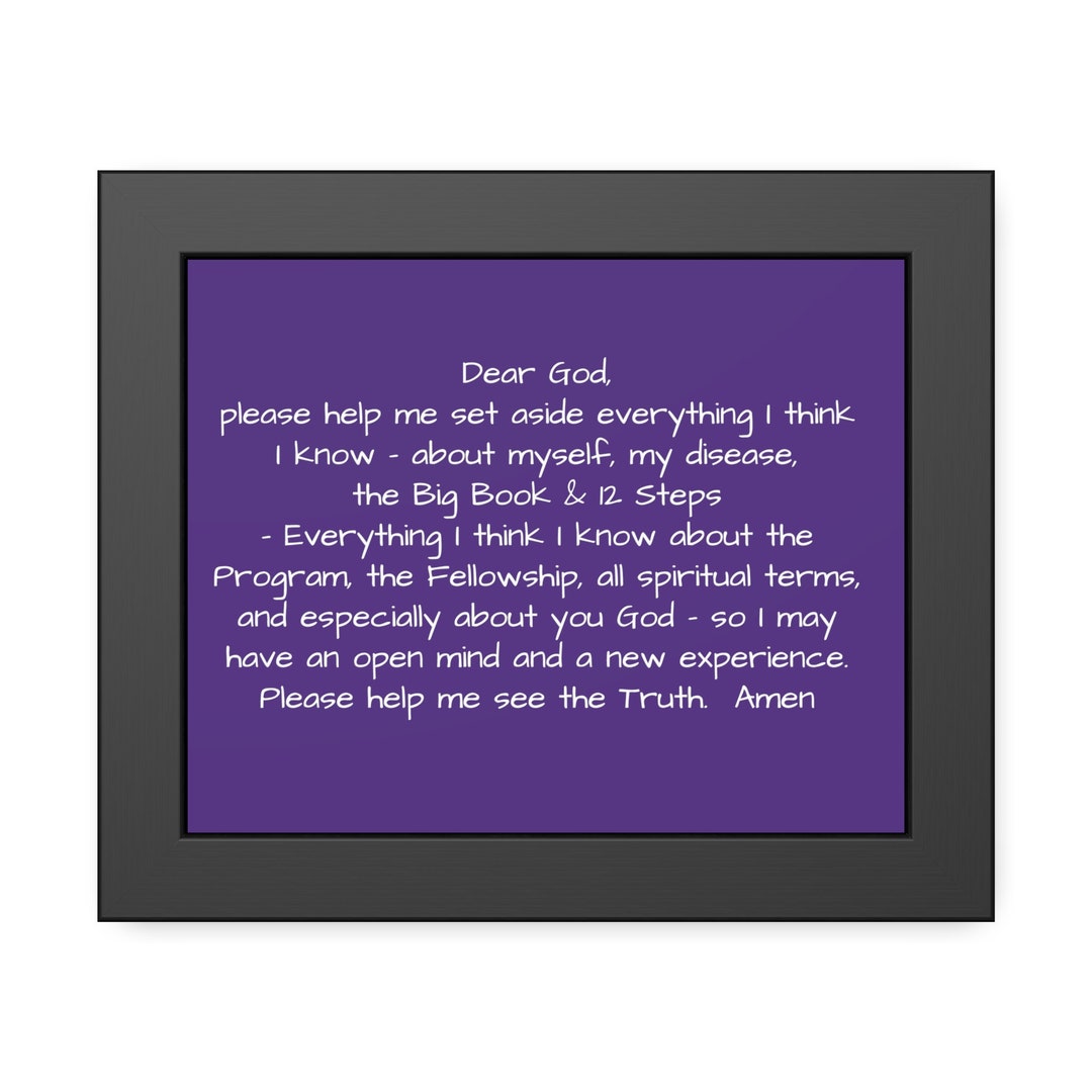 Framed Paper Posters Set Aside Prayer - Etsy