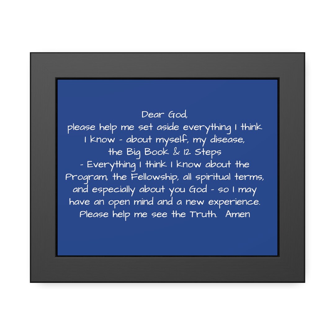 Framed Paper Posters Set Aside Prayer Etsy