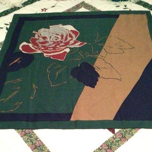 Gorgeous heavier silk large square scarf