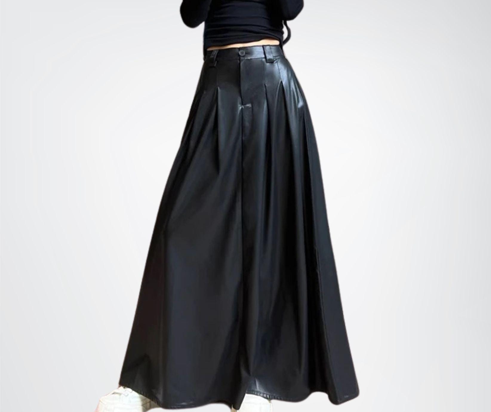 Plus Size Faux Leather Skirt Etsy UK