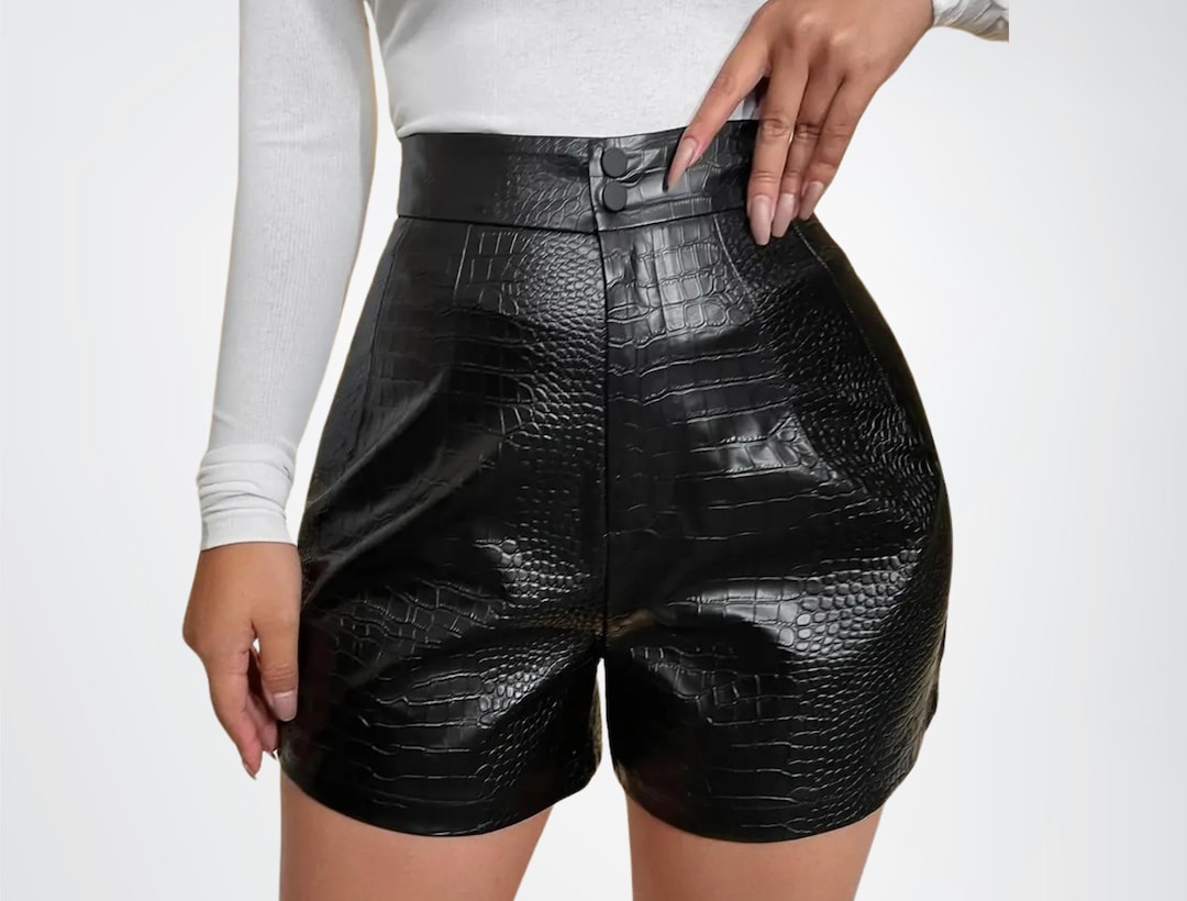 Crocodile Pattern Print Women's Shorts