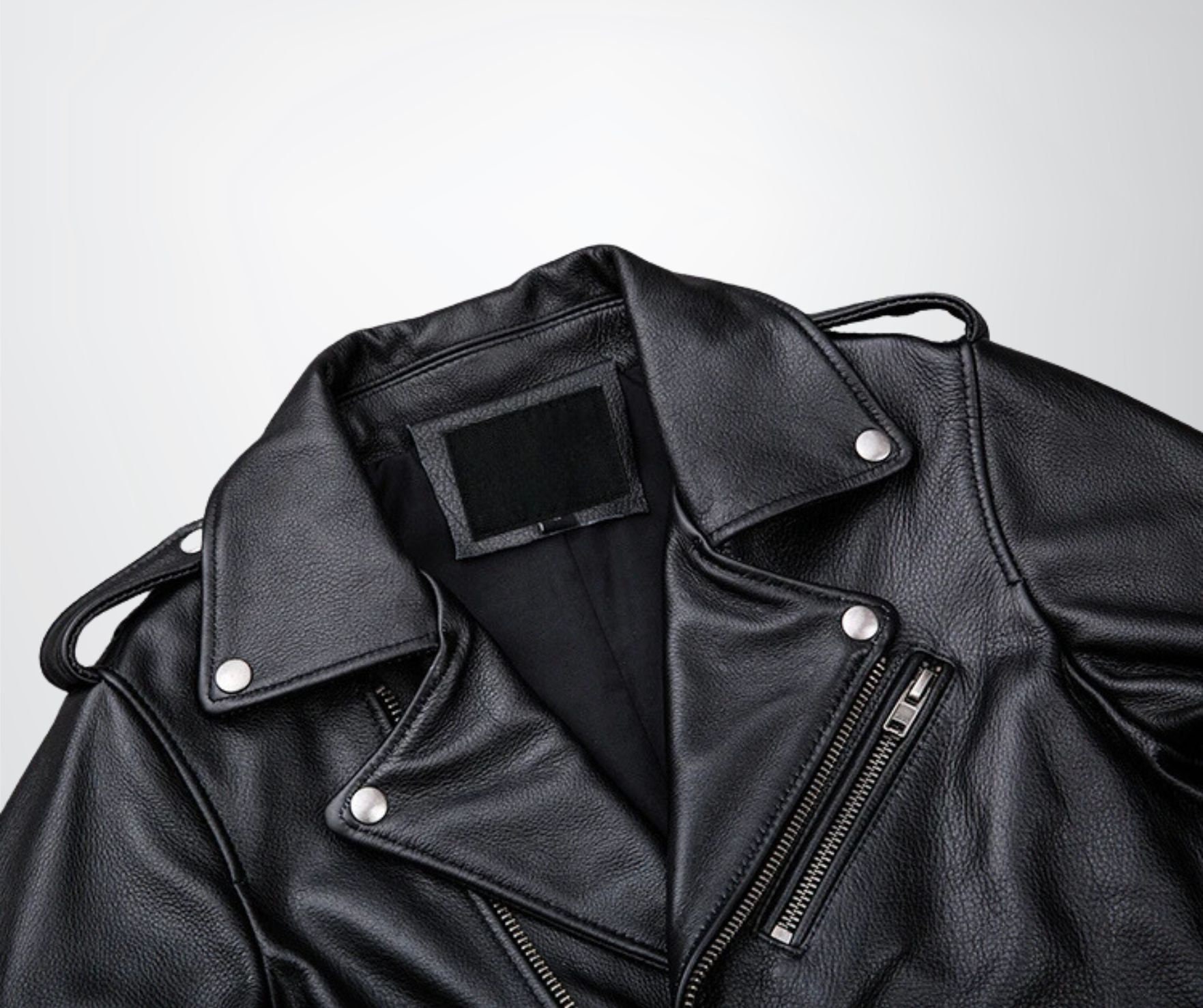 レザージャケット・コート [OPEN YY] ZIPPED BIKER JACKET : BLACK Men's Motorcycle Zipper Biker Leather Jacket, Leather Jacket