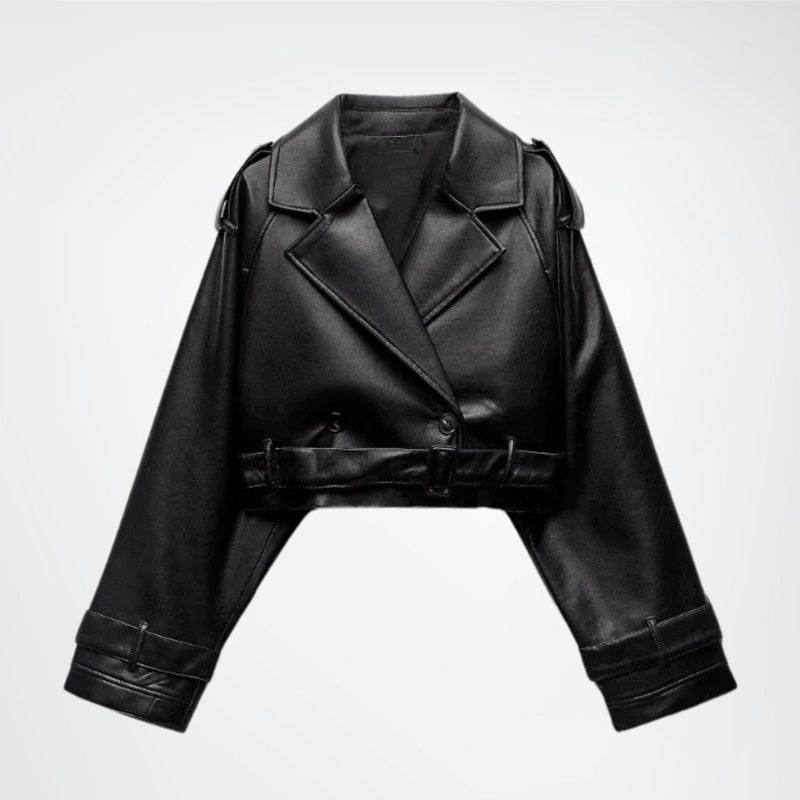 Cropped Lace Rider Jacket