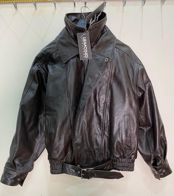 レディースオーバーサイズ本革ボンバージャケット、レディースレザー