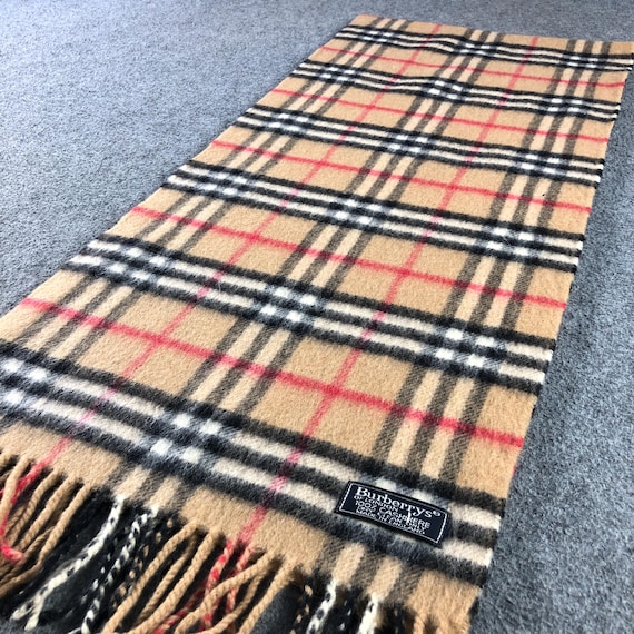 Check Cashmere Silk Scarf in Sand | Burberry® Official Burberry Classic Plaid Scarf in Tan and Black display picture 1