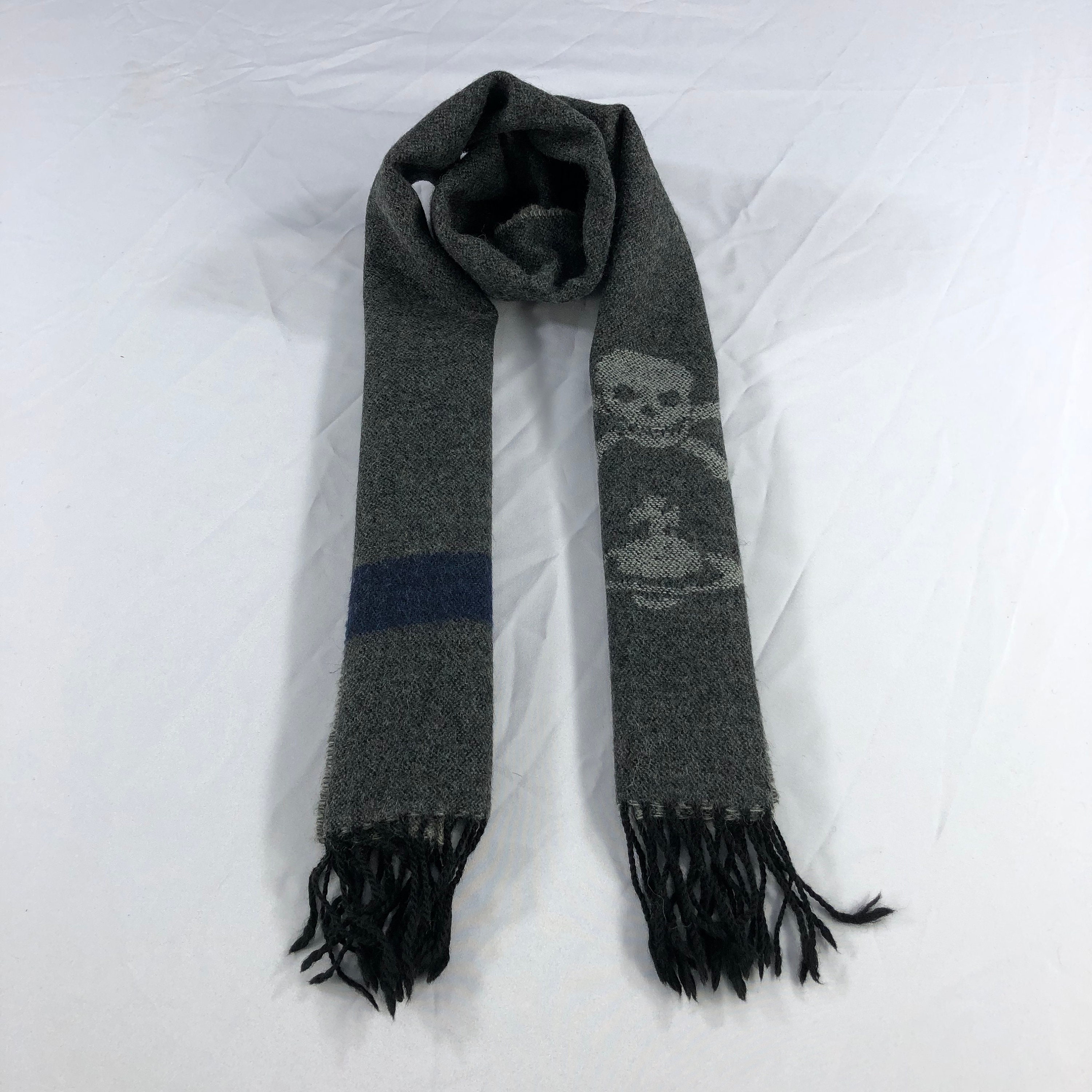 Vintage Vivienne Westwood Orbs Skull Seditionaries Scarf, Vivienne