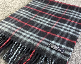 Vintage Burberry Cashmere Scarf Burberry Scarf Vintage Burberry Muffler Authentic Burberry Scarf Winter Soft Cashmere Scarf Winter Neck Wear