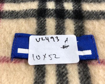 Vintage Burberry London Blue Label Scarf, Nova Check Cashmere Wool