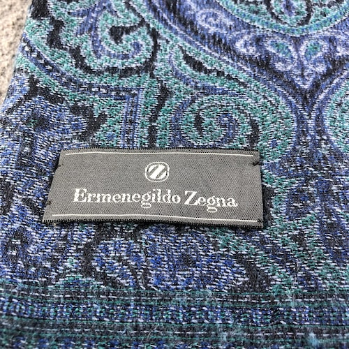 Ermenegildo Zegna Scarf, Paisley wrap, shops Ermenegildo Zegna Accessories, Ermenegildo Zegna Scarf, Silk Scarf, Ermenegildo Zegna Floral, luxury