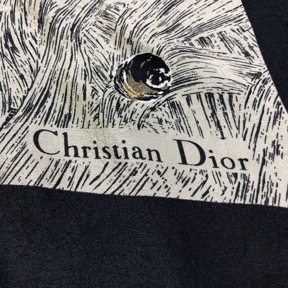 Vintage Christian Dior Silk Scarf Christian Dior … - image 4