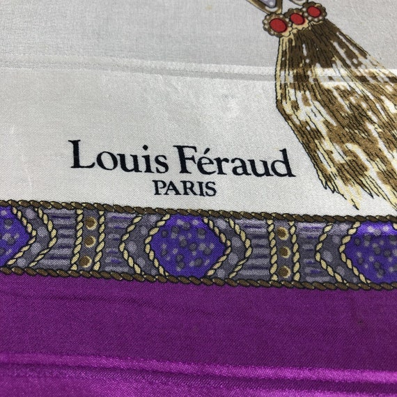 Vintage Louis Feraud Scarves Pocket Square Facema… - image 4