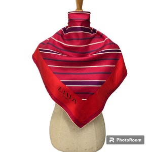 ヴィンテージ ランバン シルク スカーフ ランバン シルク マフラー  