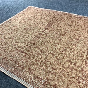 Vintage Ralph Lauren Handkerchief, Snakeskin Pocket Square, Brown Animal Print Bandana, Beige Python Pattern Scarf, Cotton Hanky Accessories