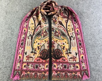 Vintage Etro Seidenschal, Etro Paisley Schal, authentische Etro Schal, Vintage Etro Milano Seidenschal, Etro Seidenstola, Vintage Etro Blume