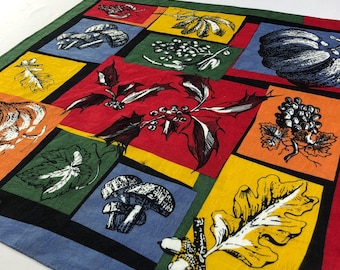 Vintage Sonia Rykiel Silk Scarf: Floral Print Handkerchief