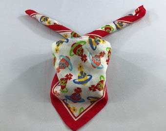 Vintage Vivienne Westwood Handkerchief, Vivienne Westwood Pocket Square, Vivienne Westwood Scarf, Vintage Vivienne Westwood Bandana