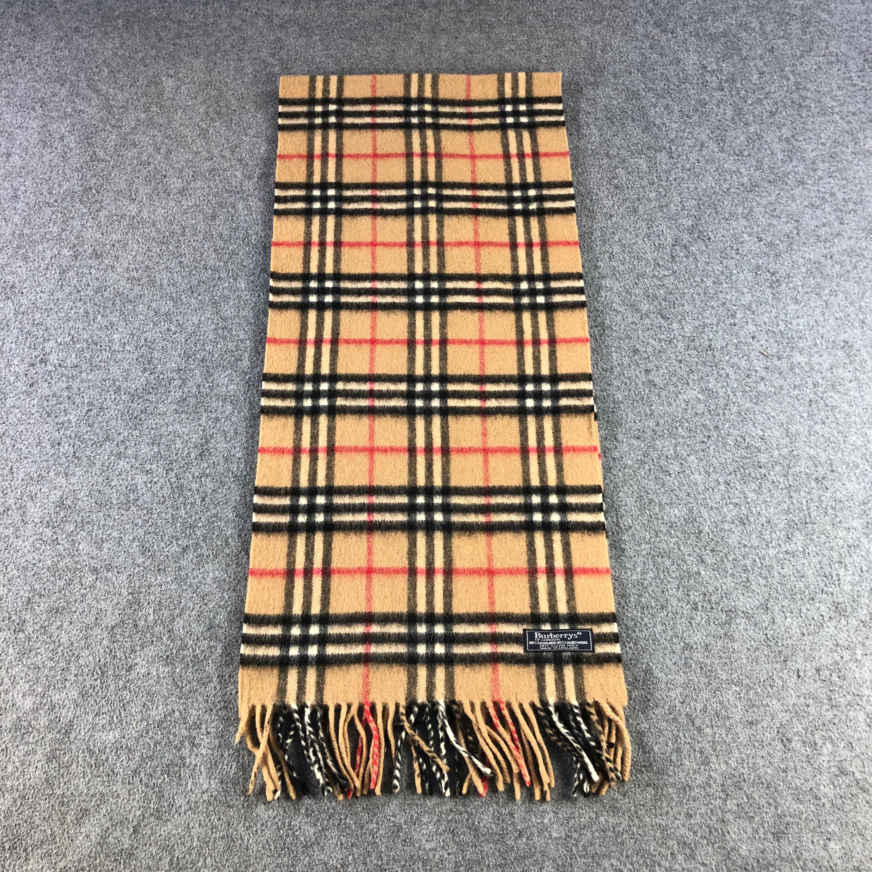 Vintage Burberrys of London Scarf, 60-40% Cashmere /lambswool