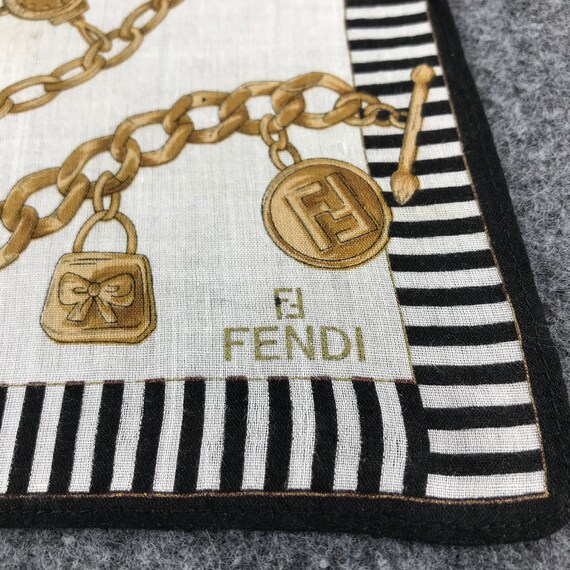 Fendi Handkerchief Pocket Square Fendi Bandana Fe… - image 4
