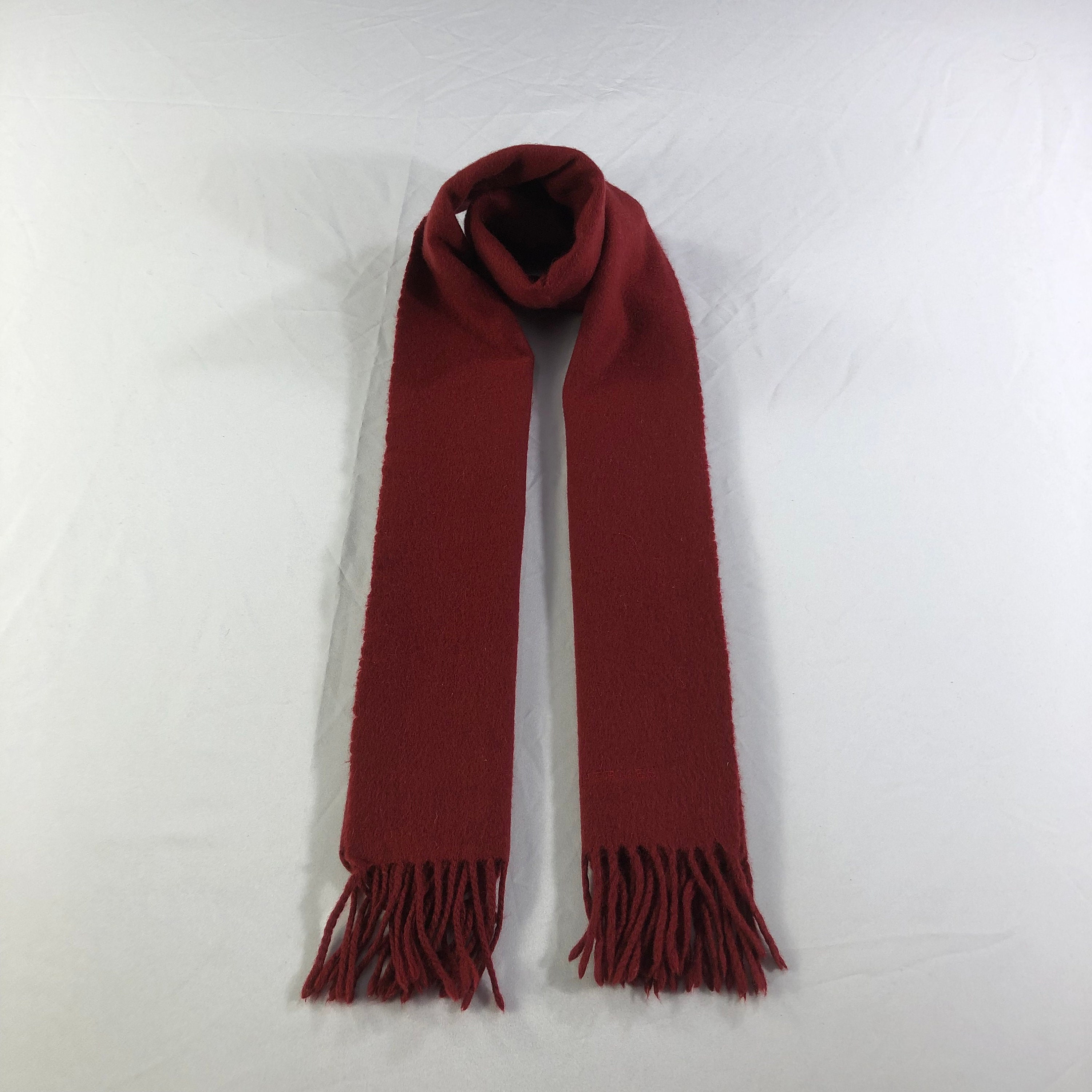 小物 HERMES cashmere fringe muffler melon Buy Vintage Hermes Unisex Cashmere Scarf, Red Luxury Winter