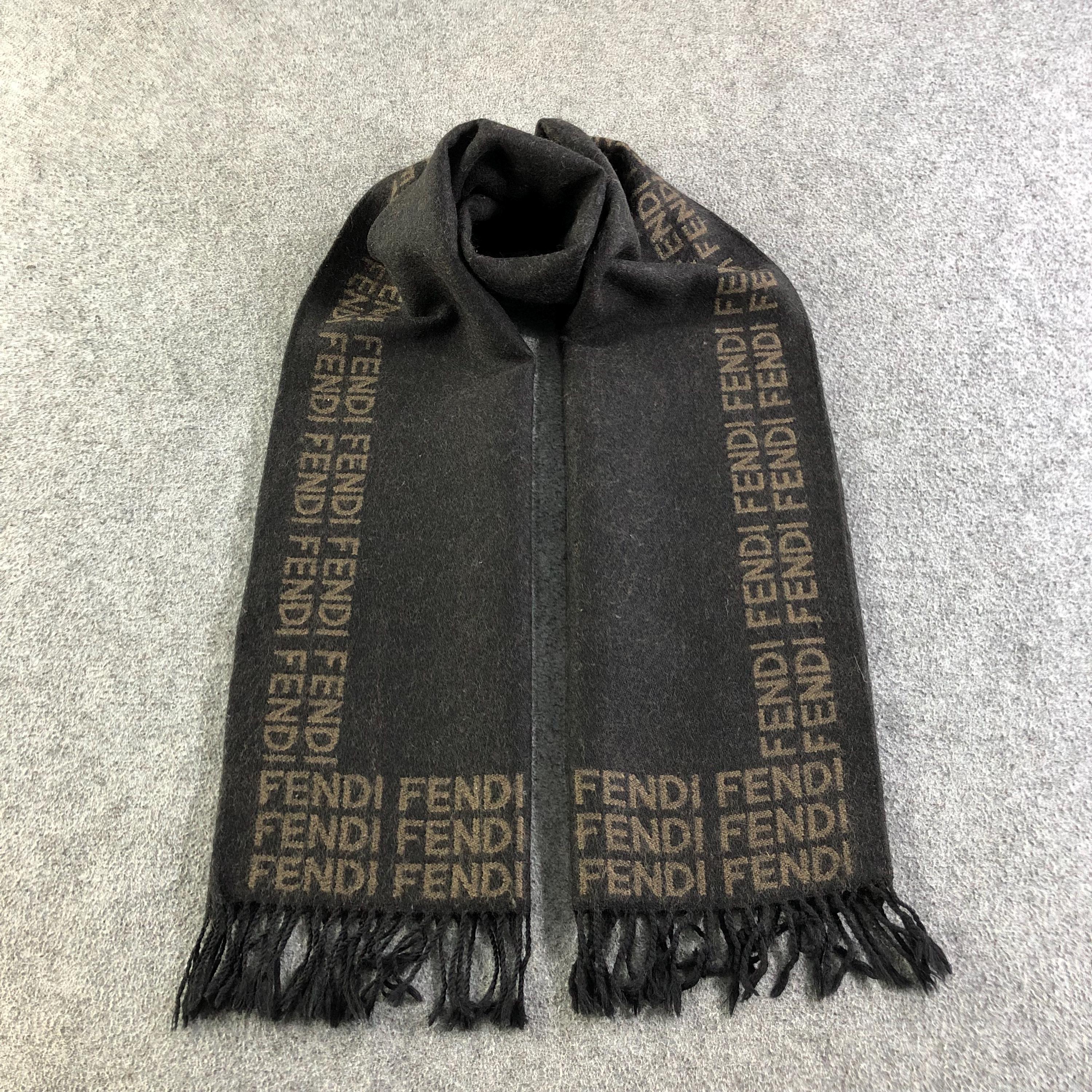 Vintage Fendi Scarf Roma Italia Fendi Wool Scarf Vintage Fendi