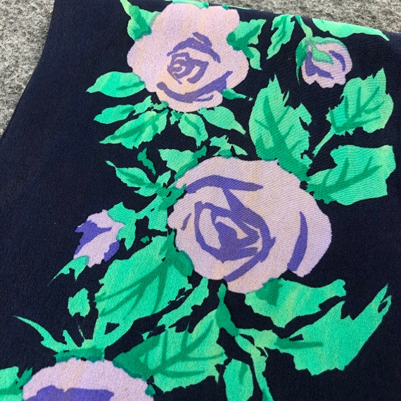 Ken Scott Silk Scarf Floral Luxury Muffler Scarf … - image 6