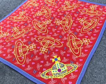 Vintage Embroidered Orb Handkerchief, Vivienne Westwood Pocket