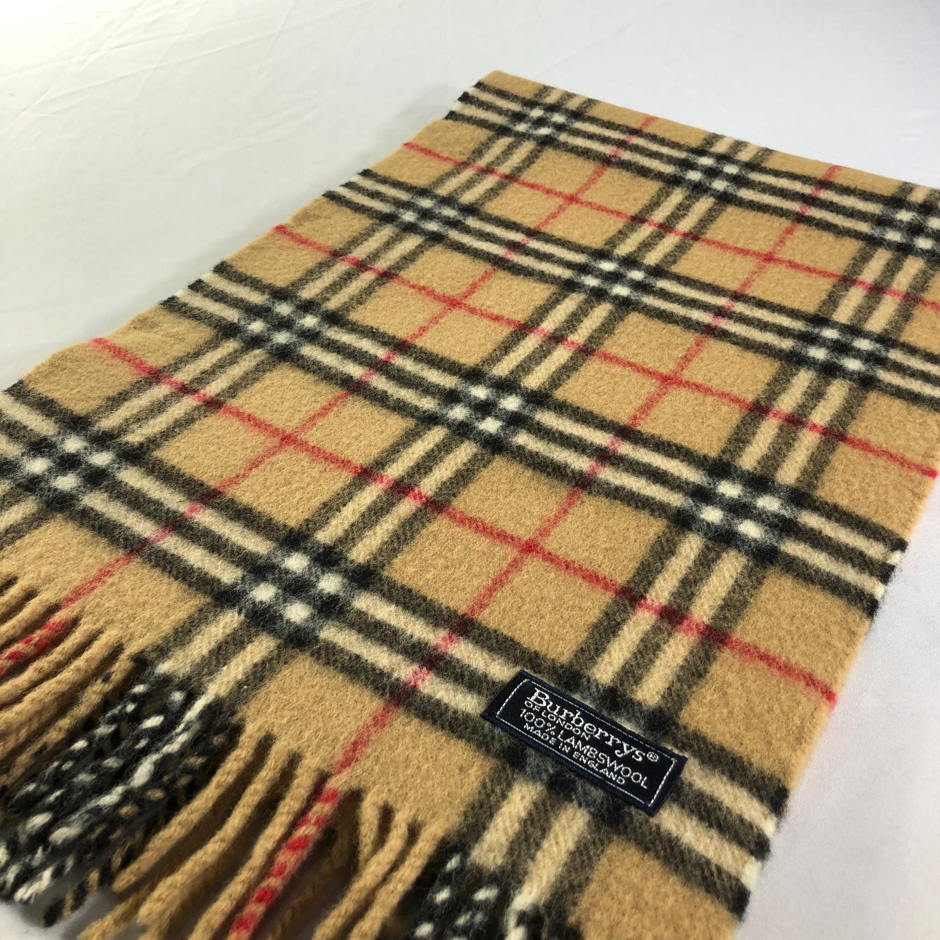 Vintage Burberry Wool Scarf Burberry Scarf Vintage Burberry