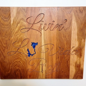 Livin' La Vida Boji- Okoboji Sign