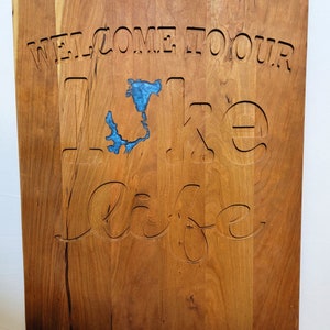 Welcome to Our Lake Life- Okoboji Sign