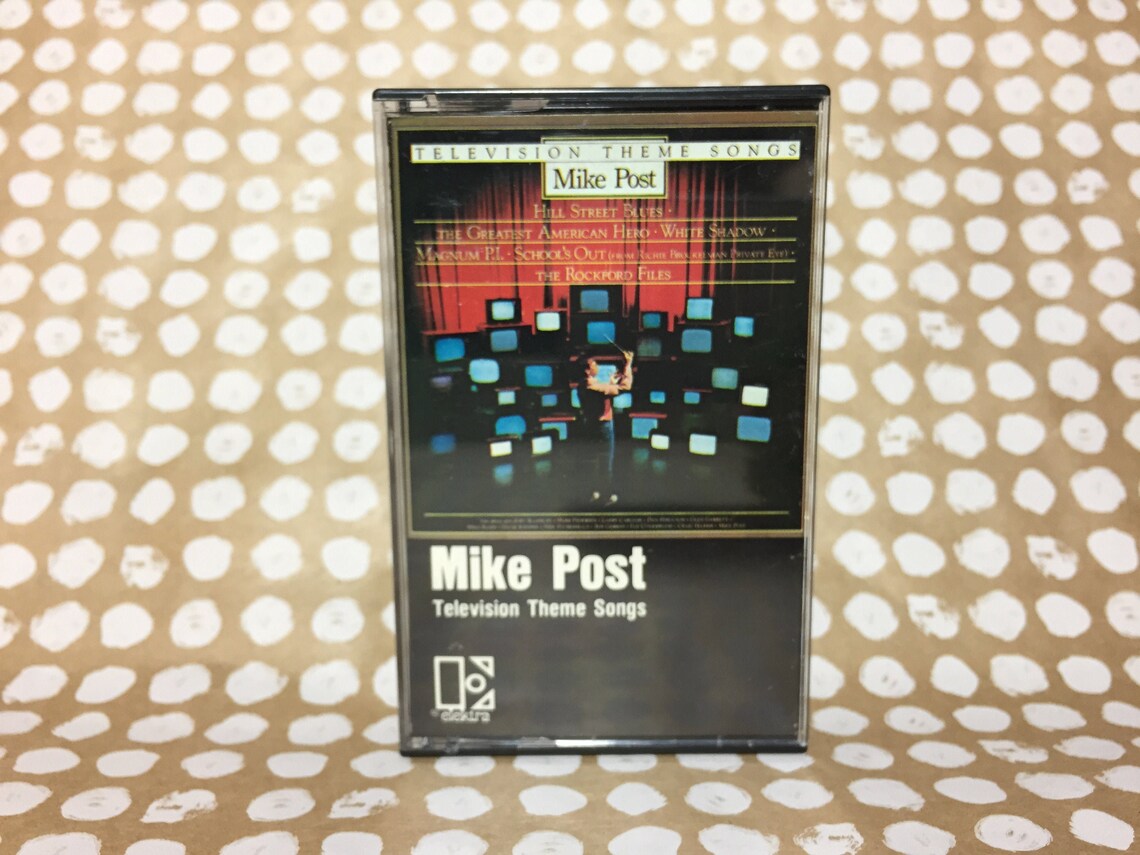 Mike Post Television Theme Songs RARE Vintage Cassette Etsy