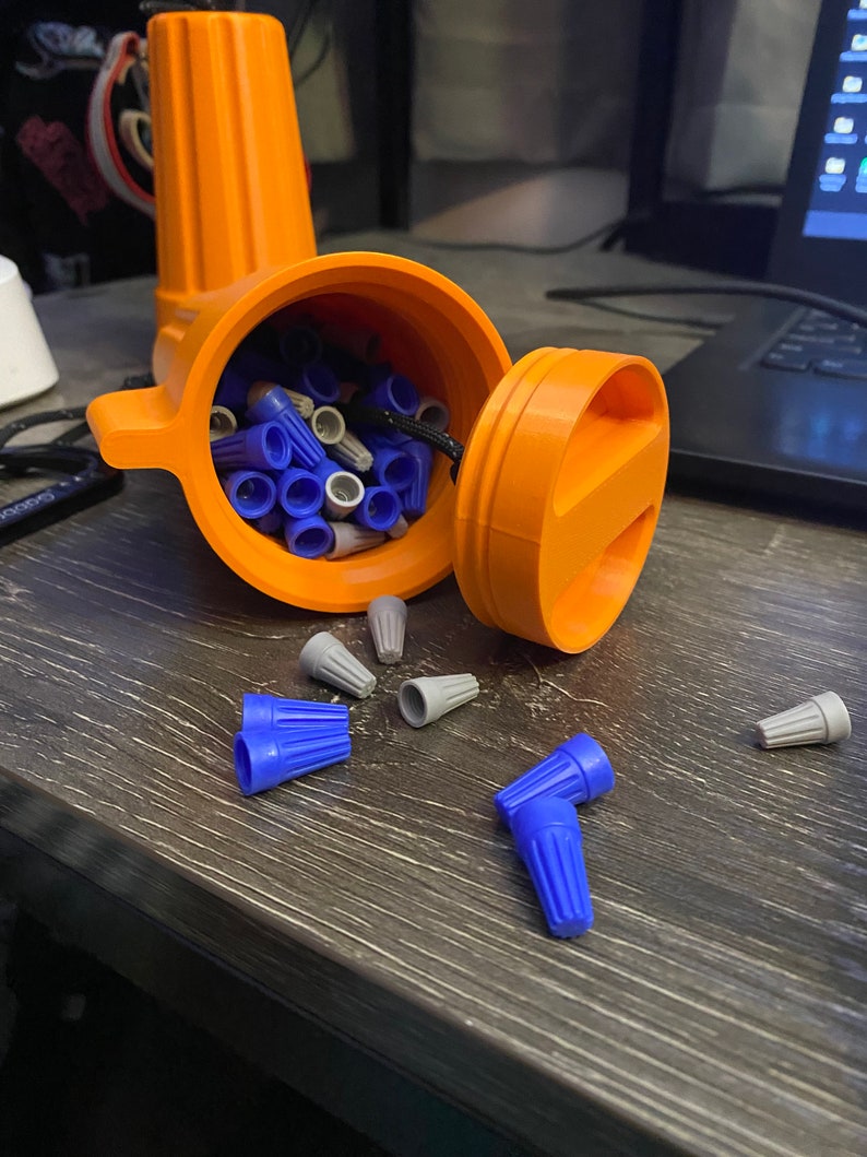 3D Printed Wago / Wire Nut Storage Container Winged Or Nonwinged image 4